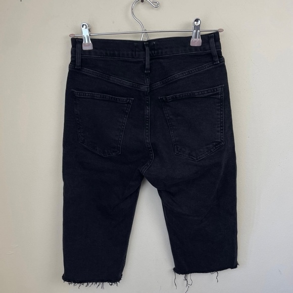 Agolde Carrie Skinny Bermuda Denim Shorts - Picture 7 of 12